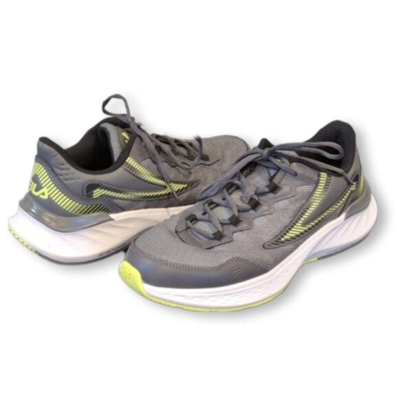 FILA Suspence Energized Running Shoes Leather Mesh Mens Gray Training Sneakers 9 - Picture 1 of 13